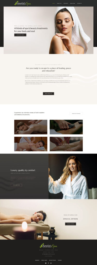 Spa Web Site Design