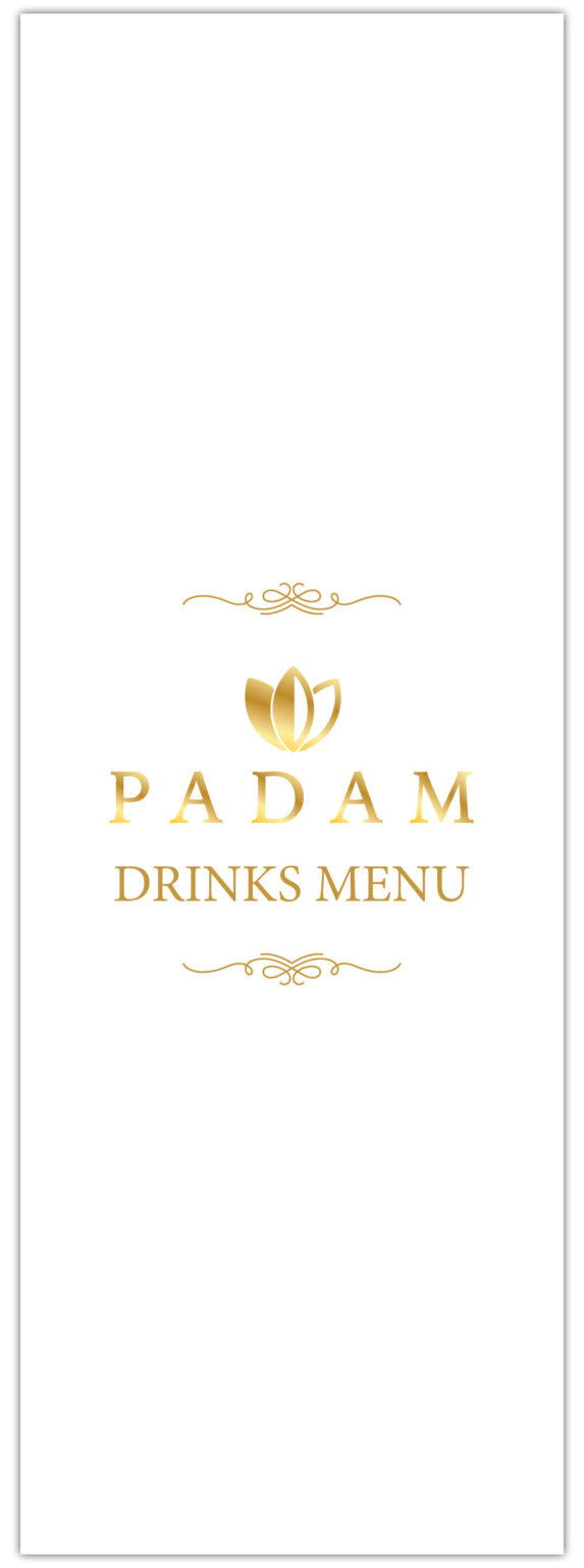 Mediterranean Restaurant Drinks Menu Design